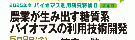 農業が生み出す糖質系バイオマスの利用技術開発