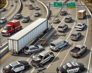 Figure 2: Crash at the highway intersection