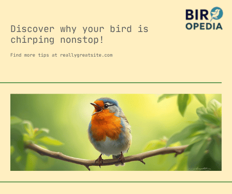 Why is My Bird Constantly Chirping