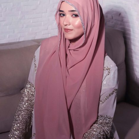 Light Diamond Chiffon Solid Color Women's Toe-covered Scarf