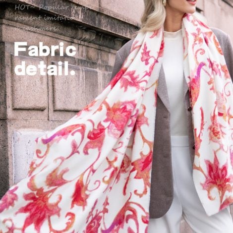 Women's Artificial Cashmere Scarf Winter Elegant Graceful Printing