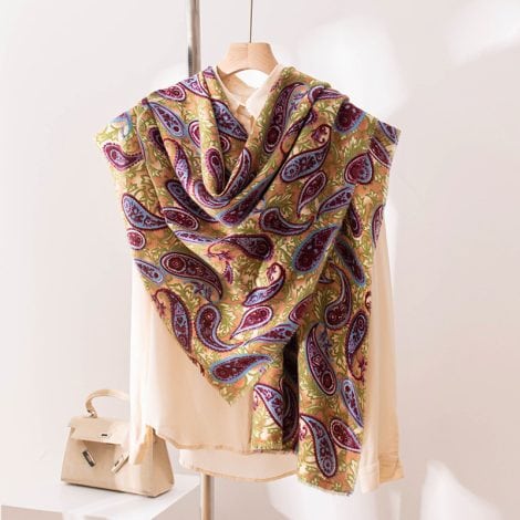 Artificial Cashmere Scarf Color Warm Shawl