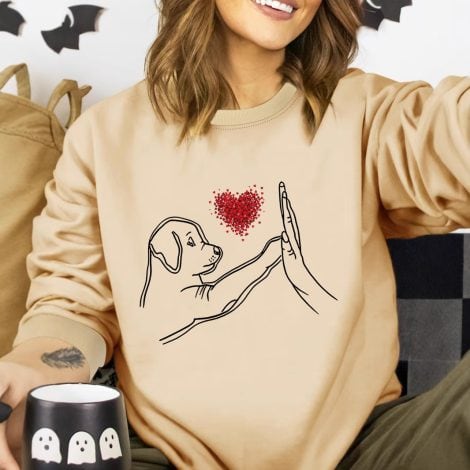 Women's Loose Black Round Neck Sweatshirt Autumn And Winter