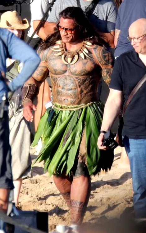 Gc3GuLVXwAECCWF Moana | Bastidores com The Rock de cabelo no live-action; confira!