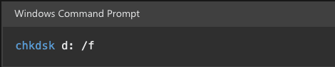 Run-the-CHKDSK-Command