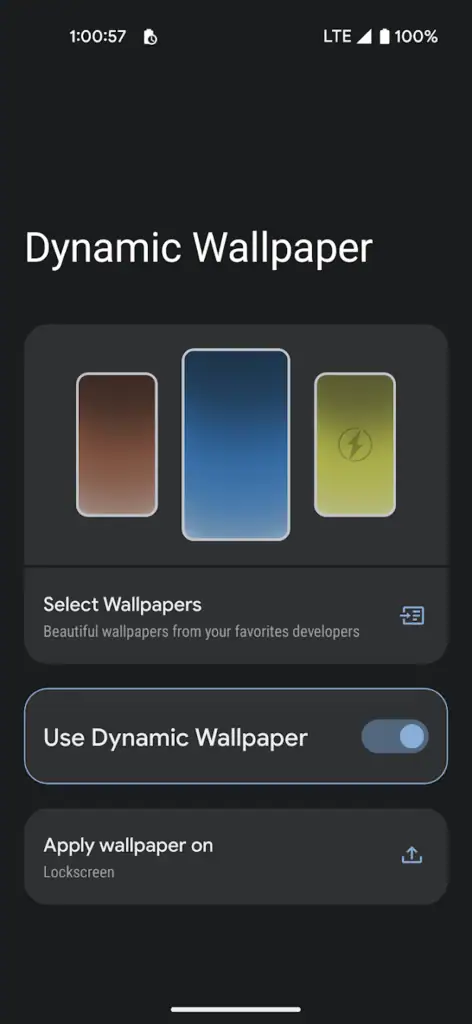 Dynamic wallpaper