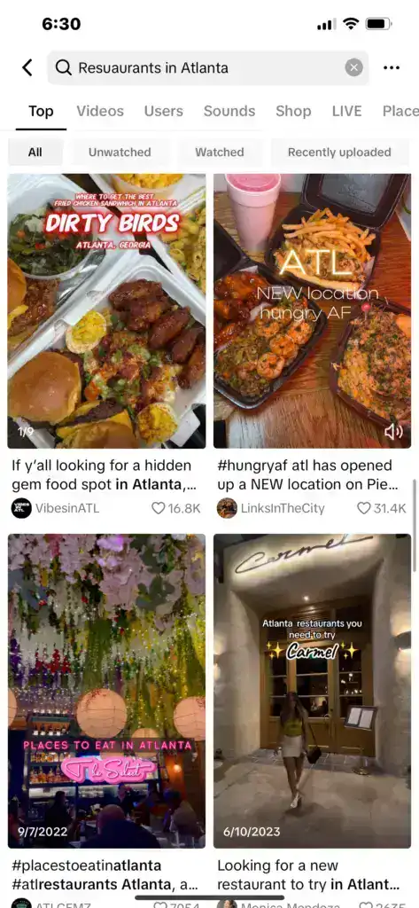 How to use Tiktok to Find Great Restaurants When You Travel