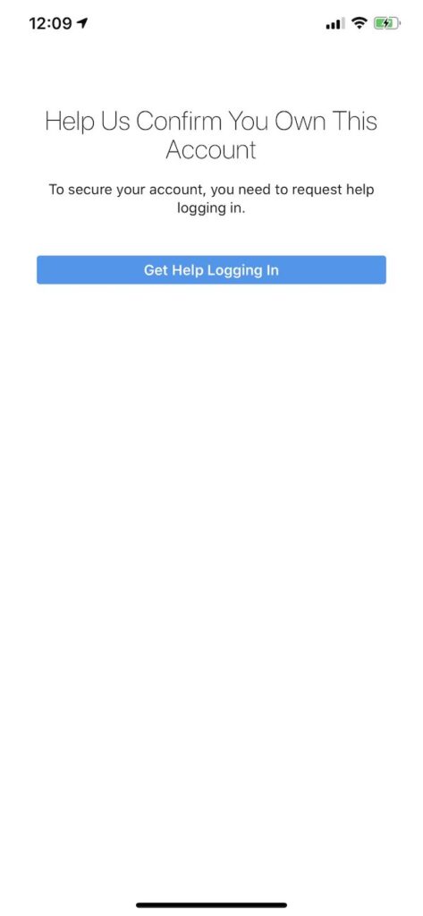 Instagram Error Challenge_Required