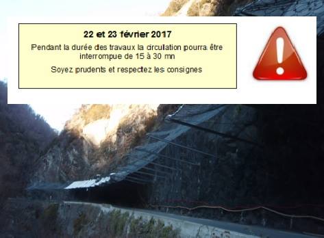 Travaux sur la route de Luz Saint Sauveur mercredi et jeudi