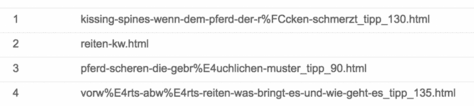 So sehen Umlaute aus, nein, so sahen sie aus, jetzt gibt es schon wieder eine andere Codierung...