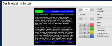 Teletext gibt es von verschiedenen Sendern auch im WWW (Screenshot)