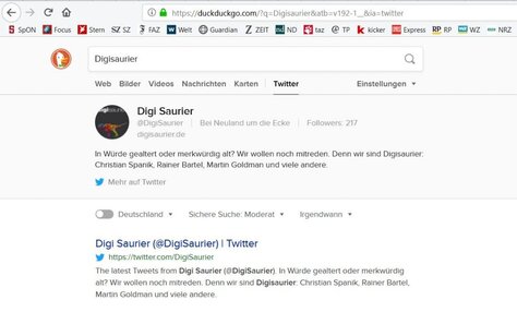 DuckDuckGo - der Favorit für anonymes Suchen (Screenshot)