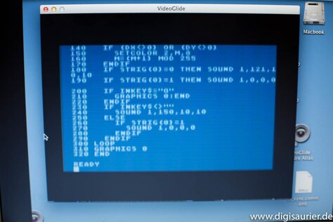 Flimmern: Mit dem Videograbber als Monitor-Ersatz hatte ich keine Freude.