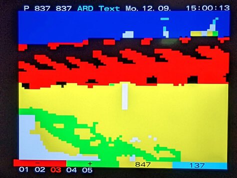 Kunst gibt's auch im Teletext (ARD-Text-Seite 830)