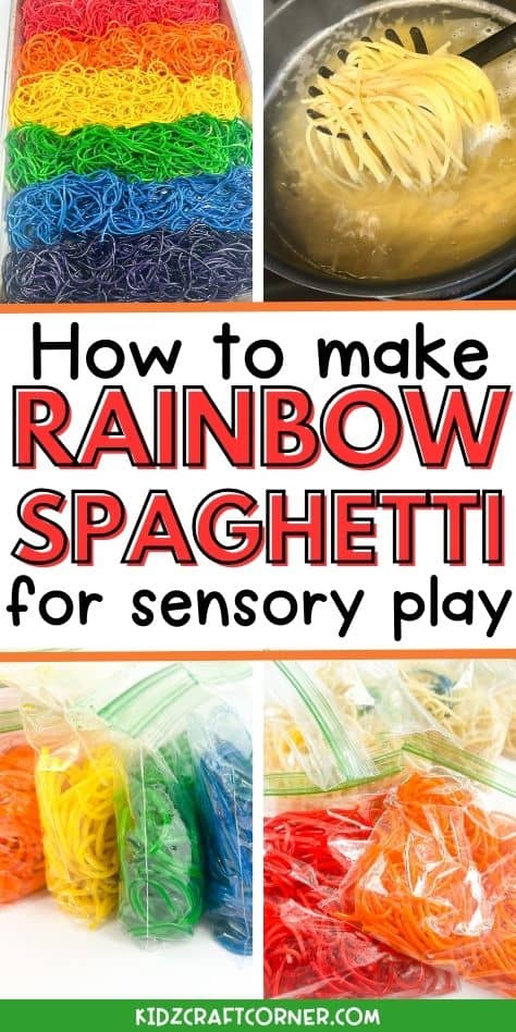 rainbow spaghetti noodles