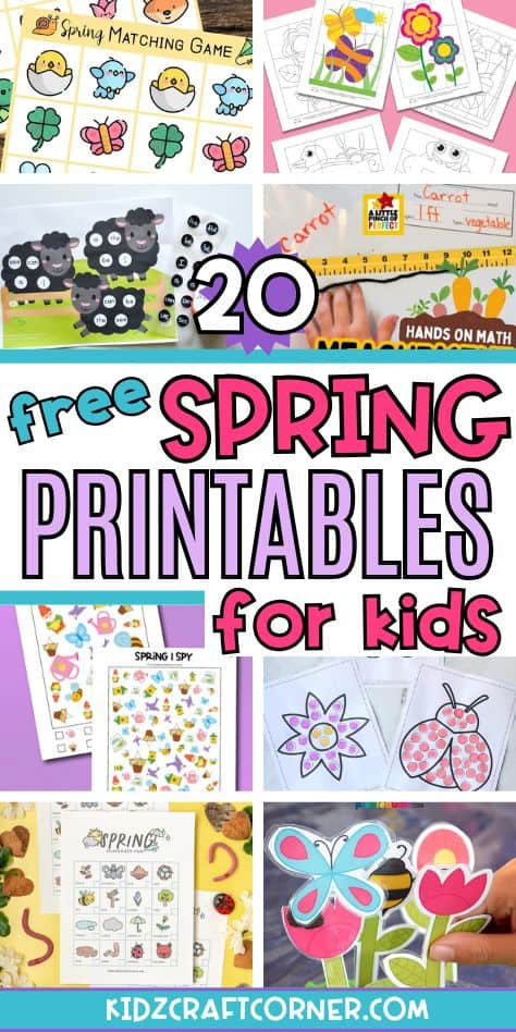 spring printables for kids