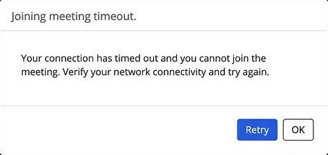Fix Zoom Video Meetings Joining Meeting Timeout Internet Connectivity Error