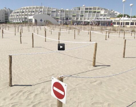 Déconfinement, à la Grande Motte la plage partagée