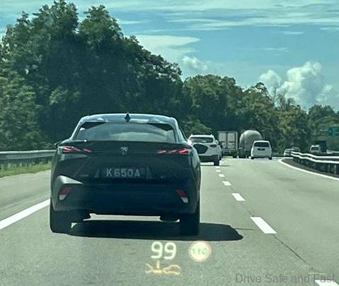 Peugeot 408 GT spy shot outside Gurun