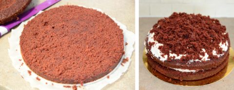 red velvet recept dort