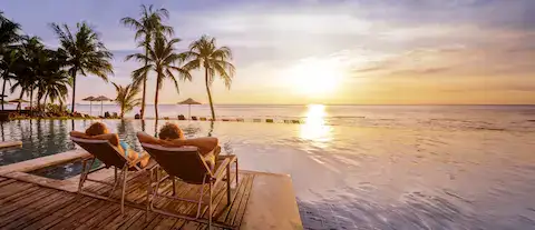 atardecer en playa