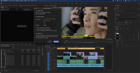 Des workflows vidéo toujours plus simples avec Creative Cloud © DR