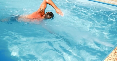plavani protiproud v bazenu