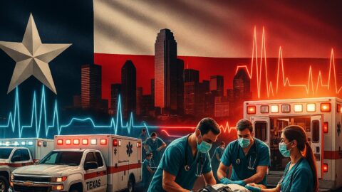 How does Texas fund and manage its trauma care system?