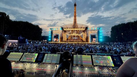Pour le Concert de Paris 2026, Radio France s’est appuyée sur trois consoles Lawo mc²56, deux moteurs A__UHD Core redondants et un réseau audio RAVENNA doublé. © DR