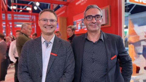 Franck Berger, directeur Europe du Sud et Nicolas Dallery, responsable de 5G privée chez Riedel Communications