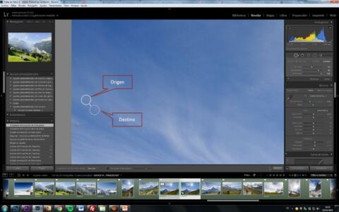 limpiar las manchas del sensor en Lightroom