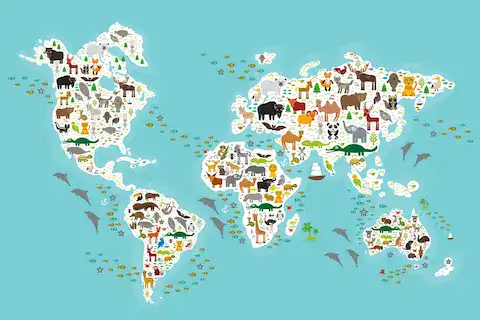 Especies endemicas en el mundo