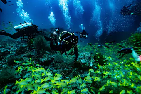 lugares para realizar buceo