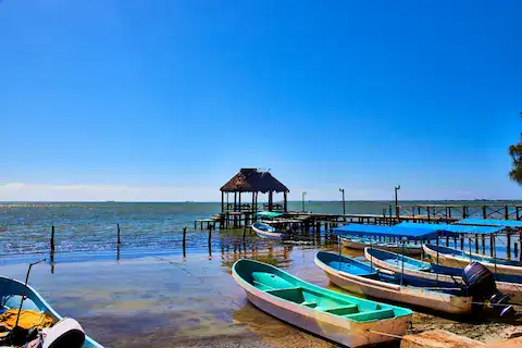Laguna de terminal en Isla Aguada Campeche