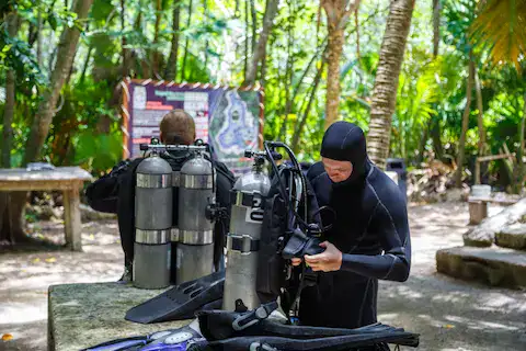 buceo en cenotes