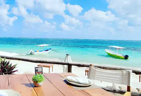 restaurante en la playa