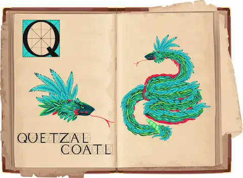Serpiente emplumada quetzalcoalt