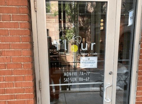 front door of Flour Bakery