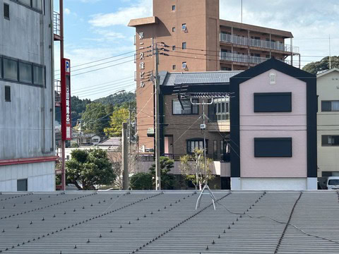 日置市伊集院町でアンテナ工事と液晶テレビ壁掛け工事の事例