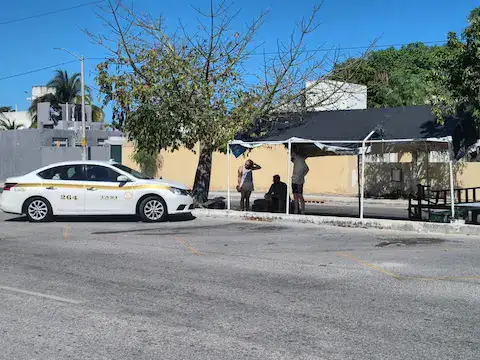 parada de taxis en puerto