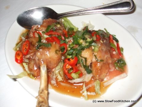 Chicken stuffed with sticky rice