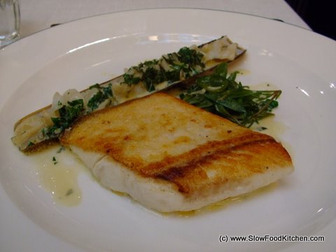 Roast Halibut with Razor Clams Les Deux Salons Roast Halibut with Razor Clams Les Deux Salons