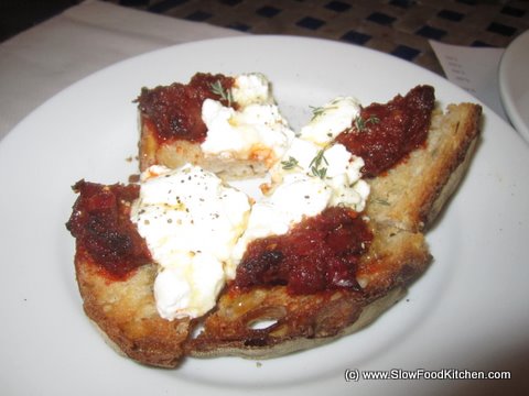 Nduja, Goats Curd and Honey - Brunswick House Cafe