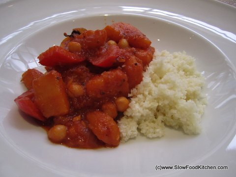 Spicy Vegetarian Butternut Tagine
