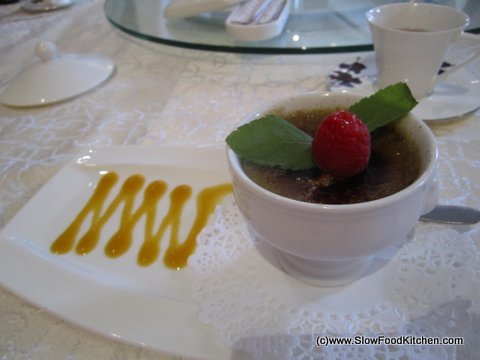 Grand Imperial Chinese Restaurant Victoria Green Tea Creme Brulee