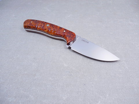 H5 Burled Maple Hunting Knife