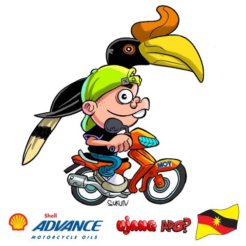 shell SARAWAK STICKER2