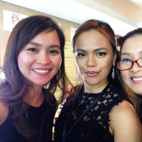 My seatmates for the day, Moriel and Anina