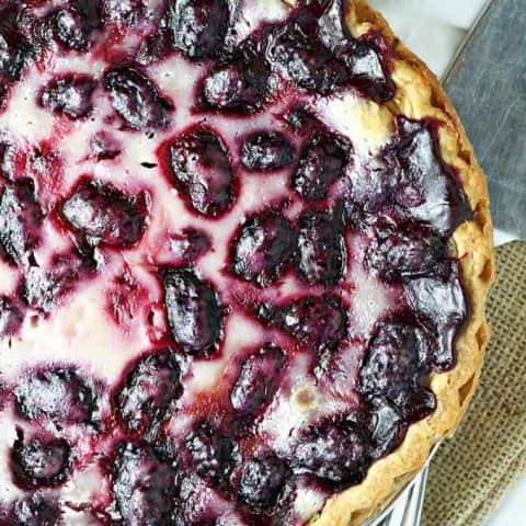 Blackberry Sour Cream Pie