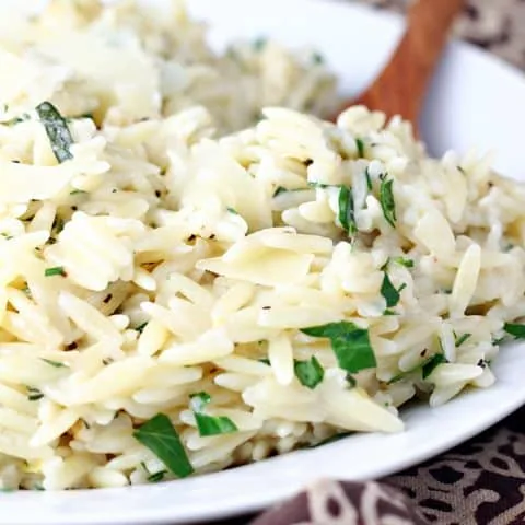 Creamy Lemon Herb Orzo